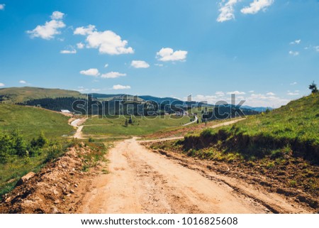 Beautiful summer Landscapes of Rodna Mountains in eastern carpathians, romania Royalty-Free Stock Photo #1016825608