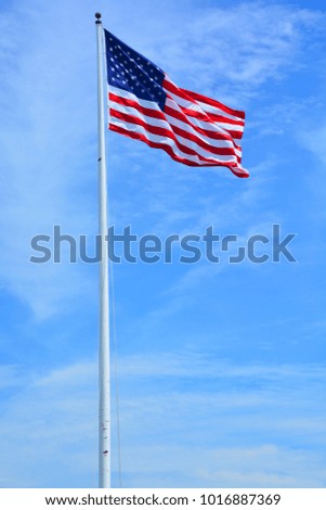 The flag of the United States of America, often referred to as the American flag, is the national flag of the United States. 