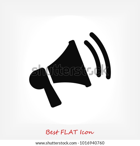 loudspeaker icon vector, stock vector illustration flat design style Royalty-Free Stock Photo #1016940760