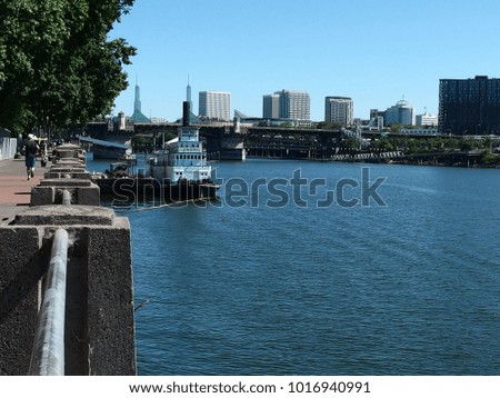 Beautiful landscape of Portland city.