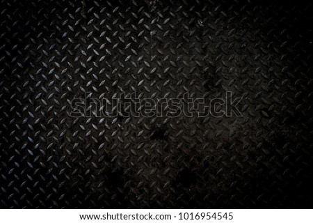 Black grunge metal empty background or old black steel texture with scratches , cracks and rust. Construction concept Royalty-Free Stock Photo #1016954545
