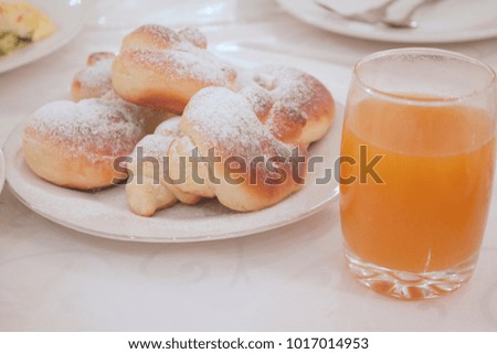 juice and sweet buns