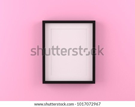 Blank picture frame template for place image or text inside.