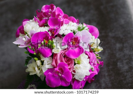 Wedding bouquet close-up. 