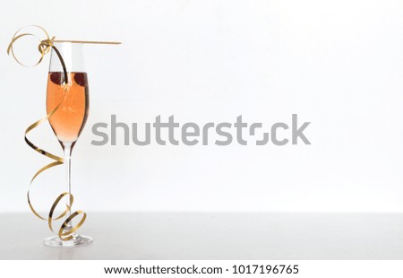 Cheers! Celebrate a business announcement or blog post feature with this simple champagne stock photo. 
