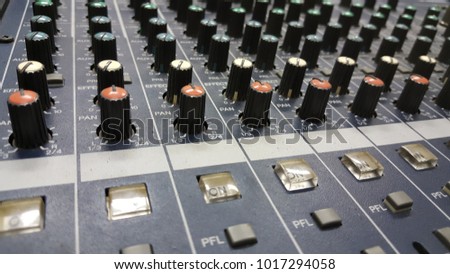 Music mixer desk