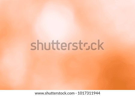 Orange bokeh background from nature