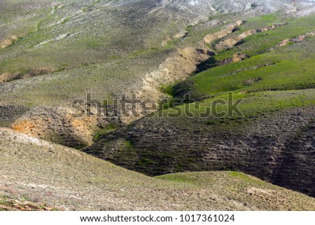 Ravine in the mountains Royalty-Free Stock Photo #1017361024