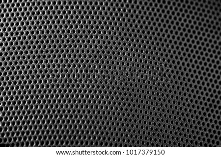 Abstract background from speaker grille, Black speaker grille texture
