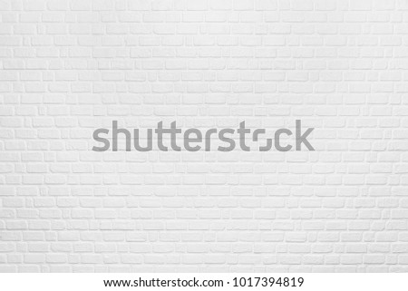 Abstract background from white clean brick pattern on wall. Vintage and retro backdrop. Picture for add text message. Backdrop for design art work.