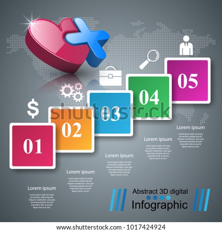  Business Infographics origami style Vector illustration. Infographic icon.