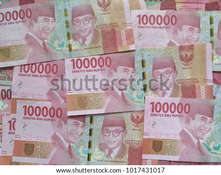 Money. Indonesian money rupiah Royalty-Free Stock Photo #1017431017