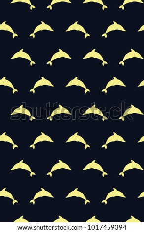 Vector seamless pattern. Symmetrical background, nautical theme. Template for wrapping, backgrounds, fabric, prints, decor, surface.