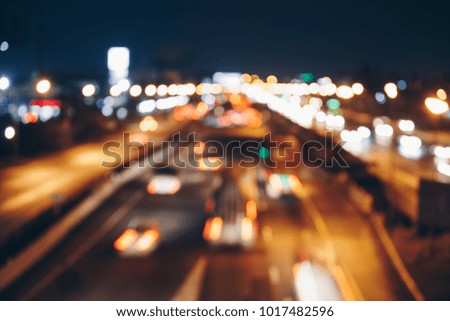 Abstract and blurred background of the traffic lights