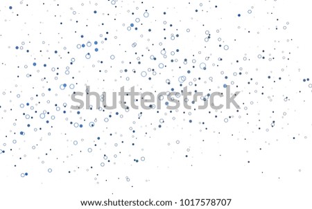 Light BLUE vector  background with dots. Modern abstract illustration with colorful water drops. Beautiful design for your business natural advert.