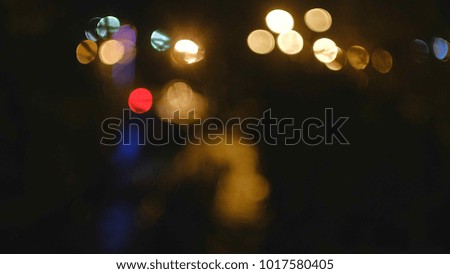 Golden, blurred, bokeh lights background Abstract sparkles 4k