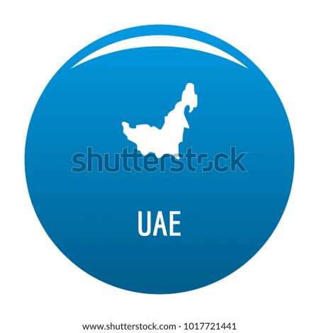 UAE map in black. Simple illustration of UAE map vector isolated on white background