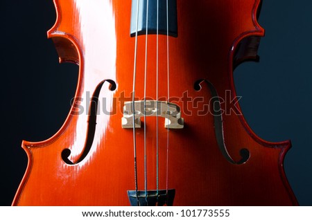 Music concept- close up of cello