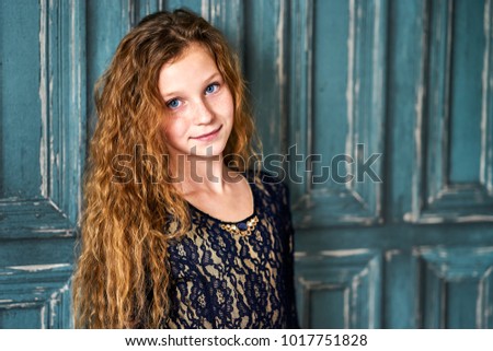 Portrait of red-haired girl