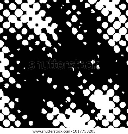Abstract grunge grid halftone background pattern. Black and white vector line illustration

