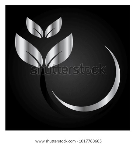 leaf vector logo design template