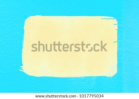 Bright blue background for your text. A colored light yellow spot.