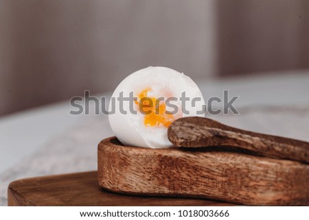 Perfect soft boiled egg for breakfast 