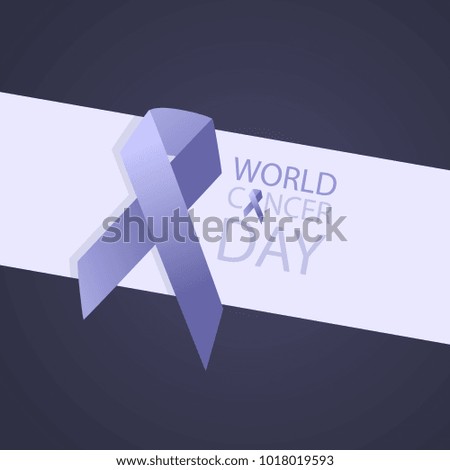 World cancer day. Day of diseases awareness.