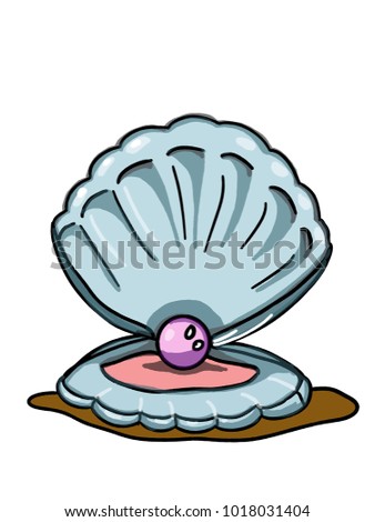 pearl in mussels cartoon