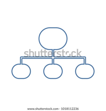 Vector illustration, web icon. hierarchical pattern