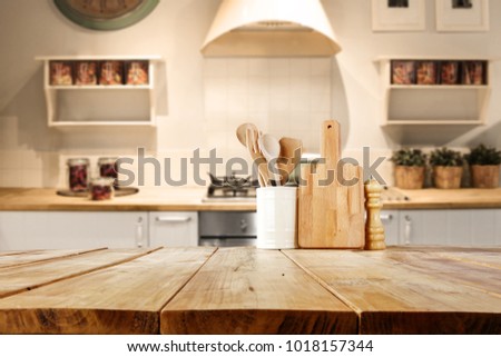 Free space for your decoration and table in kitchen 