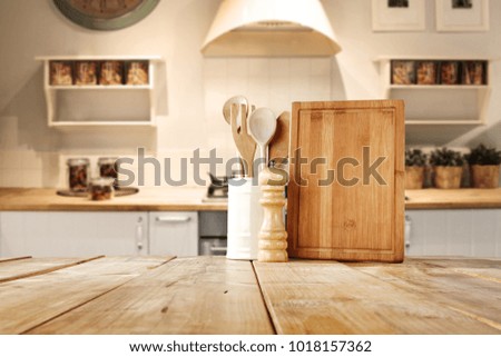 Free space for your decoration and table in kitchen 