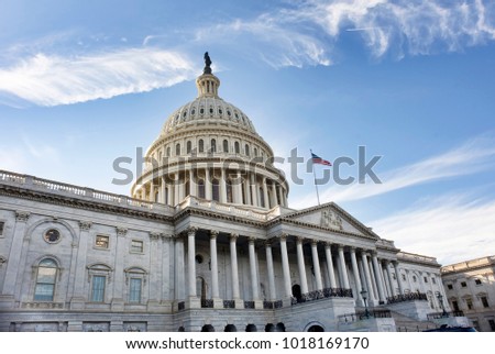 American Capital Building in Washington DC . Royalty-Free Stock Photo #1018169170