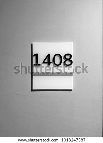 Background wallpaper number room one four zero eight Black and white Royalty-Free Stock Photo #1018247587