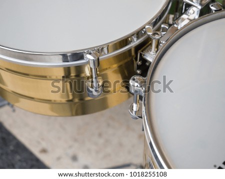 closeup drums music equipment