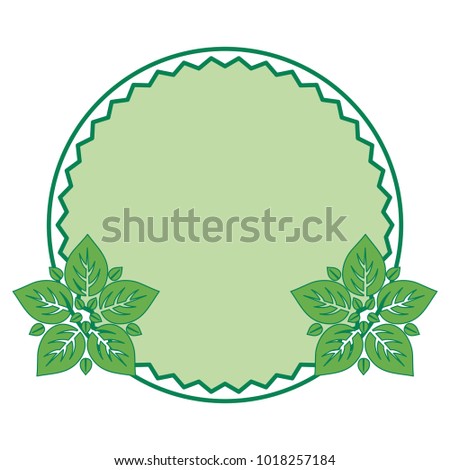 frame with leaves icon