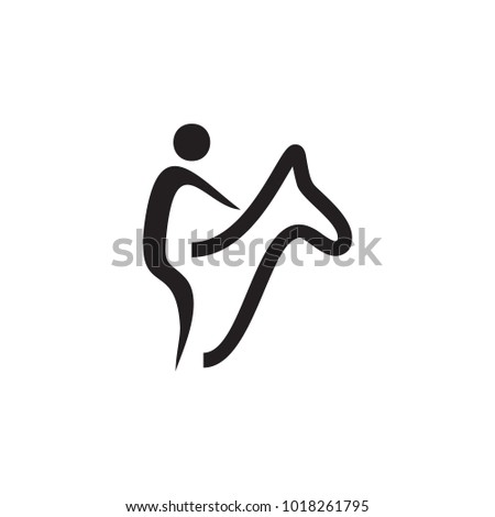 Horseback Riding icon. Elements of sportsman icon. Premium quality graphic design icon. Signs and symbols collection icon for websites, web design, mobile app on white background