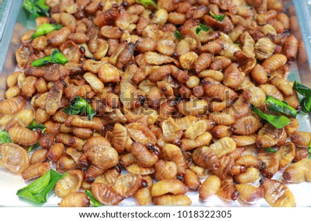 Fried insects, Thailand famous street food