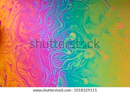 refraction of light through a soap bubble