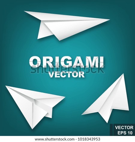 Paper. Origami. Effect. Bright. Style. For your design.