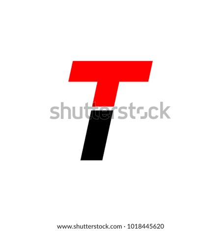 t letter icon logo vector illustration