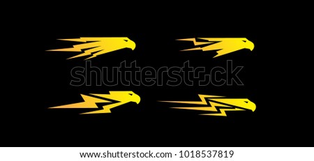Agressive eagle logotype