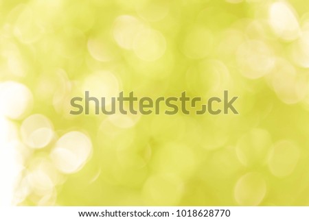 Yellow bokeh background from nature, yellow bokeh abstract