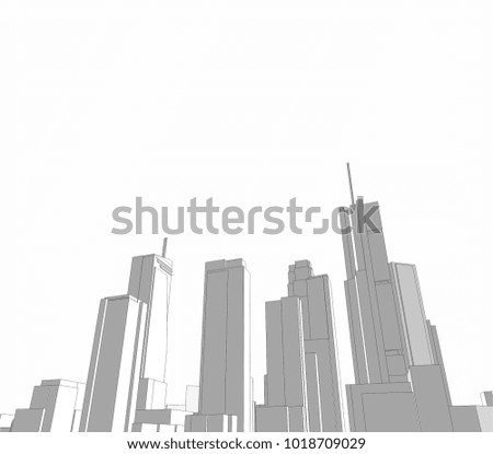 city vector illustration