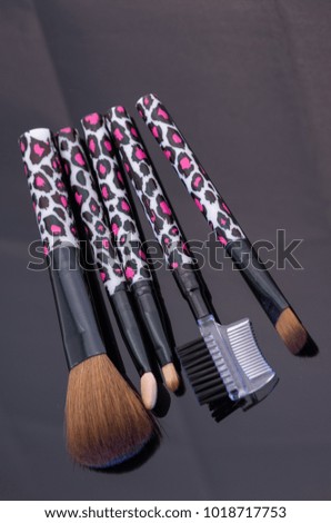 various, makeup brushes