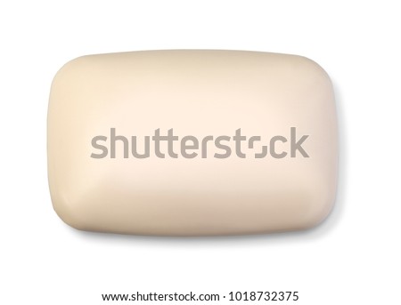 soap bar on the white background with clipping path Royalty-Free Stock Photo #1018732375