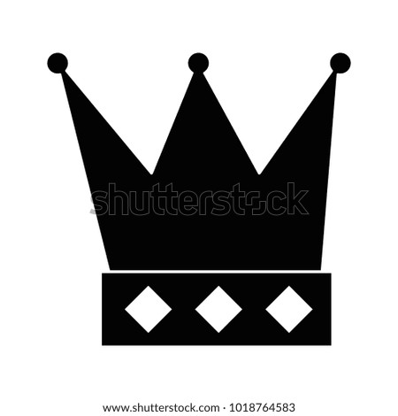 king crown isolated icon