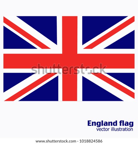 Bright background with flag of England. Happy England day background. Bright illustration with flag.