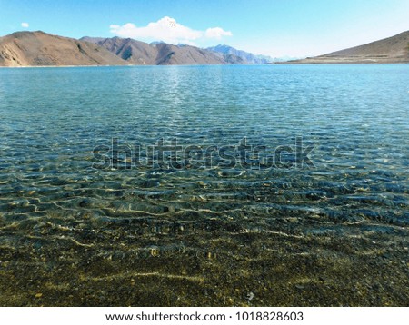 The picture is of Pangong Tso Lake, Ladakh, India
