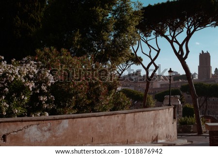 Italy Rome Roma landscape antiquity medieval castle colloseum travel tourist photo